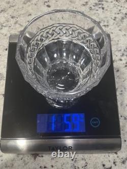 Austrian HEAVY24% lead CRYSTAL Braid Motif Double Old Fashioned Whiskey Glasses