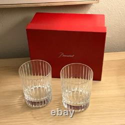 Authentic Baccarat Harmonie Crystal Double Old Fashioned Glasses Set of 2
