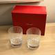 Authentic Baccarat Harmonie Crystal Double Old Fashioned Glasses Set of 2