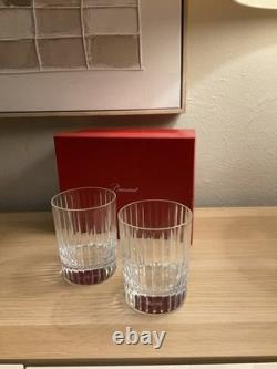 Authentic Baccarat Harmonie Crystal Double Old Fashioned Glasses Set of 2