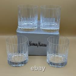 Authentic Set Of 4 Neiman Marcus Double Old Fashioned Drinkware