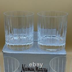 Authentic Set Of 4 Neiman Marcus Double Old Fashioned Drinkware