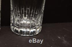 BACCARAT Crystal Rotary Double Old Fashioned Scotch Tumblers Glasses set 2 NICE