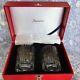 BACCARAT French Crystal Harmony M Pair Of Old Fashioned Tumblers with Box