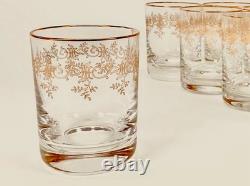 BACCARAT Récamier Model Crystal Double Old Fashioned Set of 4. FREE SHP