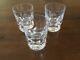 BACCARAT Set of 3 Orion Clear Cut Thumbprint Design Double Old Fashioned Glasses