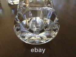 BACCARAT Set of 3 Orion Clear Cut Thumbprint Design Double Old Fashioned Glasses