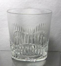 BACCARAT crystal SERPENTINE pattern Double Old Fashioned Tumbler 3-3/4