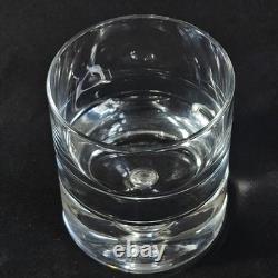 BLOCK KARLSTADT DBL OLD FASHIONED GLASSES, Cut Lead Crystal, 4 1/8, 10 Oz, 4PC