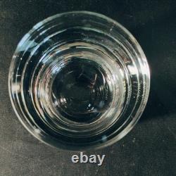 BLOCK SUNRISE DBL OLD FASHIONED GLASSES, Cut Lead Crystal, 3 7/8, 10 Oz, 2PCS