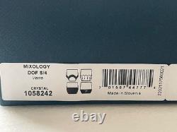 BRAND NEW IN BOX Waterford Mixology Double Old Fashioned Tumblers Set/4 Crystal