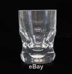 Baccarat Crystal Art Glass Double Old Fashioned in Orion, Signed. 3 Avail
