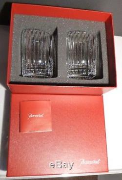 Baccarat Crystal HARMONIE (1975-) Set of 2 Double Old Fashioned 4 1/8 13 oz