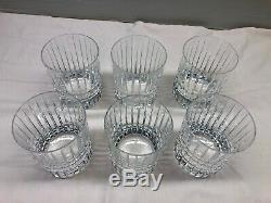 Baccarat Crystal Harmonie Double Old Fashioned Tumbler Glass 4-1/8 6 Pcs