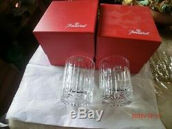 Baccarat Crystal Harmonie Double Old Fashioned Tumbler Glasses, Set of Two