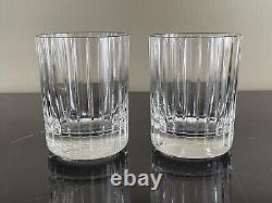 Baccarat Crystal Harmonie Old Fashioned Tumblers Whiskey Glasses Double Signed