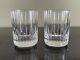 Baccarat Crystal Harmonie Old Fashioned Tumblers Whiskey Glasses Double Signed