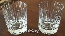 Baccarat Crystal Large Double Old Fashioned Harmonie Glasses Set of $