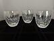 Baccarat Crystal Massena Tumbler Whiskey Double Old Fashioned Glasses Set 3