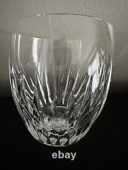 Baccarat Crystal Massena Tumbler Whiskey Double Old Fashioned Glasses Set 3