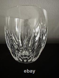 Baccarat Crystal Massena Tumbler Whiskey Double Old Fashioned Glasses Set 3