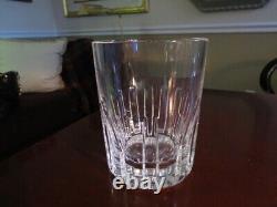 Baccarat Cut Crystal Rotary 4 1/8 Tumbler Double Old Fashioned Glasses 16oz