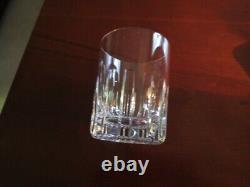 Baccarat Cut Crystal Rotary 4 1/8 Tumbler Double Old Fashioned Glasses 16oz