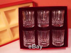 Baccarat HARMONIE Double Old Fashioned 6 Piece Set in Box #1 PERFECT 12oz DOF