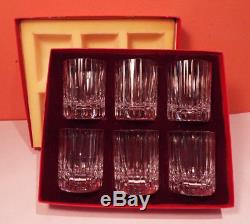 Baccarat HARMONIE Double Old Fashioned 6 Piece Set in Box #2 PERFECT 12oz DOF