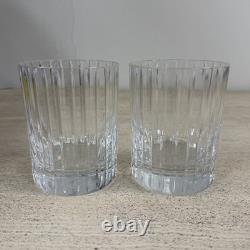 Baccarat Harmonie Crystal Double Old Fashioned Glasses Pair