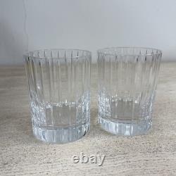Baccarat Harmonie Crystal Double Old Fashioned Glasses Pair