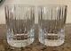 Baccarat Harmonie Set Of 2 Double Old Fashioned Glasses 4 1/8 Whiskey Bourbon