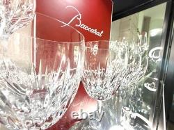 Baccarat Masséna Crystal Double Old Fashioned Tumblers Glasses Set of 4 Signed