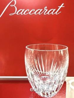Baccarat Masséna Crystal Double Old Fashioned Tumblers Glasses Set of 4 Signed