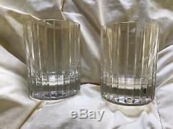 Baccarat Pair! HARMONIE Double Old Fashioned Glasses Showcase Mint Conditions