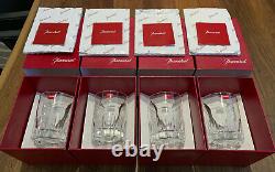 Baccarat Rotary #2 Double Old Fashioned Glasses Set of Four New in Box