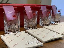 Baccarat Rotary #2 Double Old Fashioned Glasses Set of Four New in Box