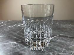 Baccarat Rotary Double Old Fashioned Crystal French Glass Preowned Excellent