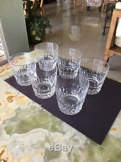 Baccarat Set Of 6 Double Old Fashioned Harcourt Bar Glasses