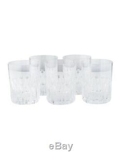 Baccarat Set of 5 Rotary Double Old Fashioned Glasses