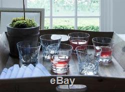 Baccarat crystal set of 6 Double Old Fashioned Glasses 5.5 NEW in Box