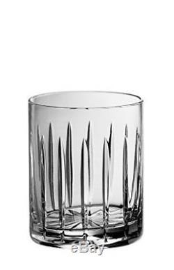 Barski Set of 4 Hand Cut Mouth Blown Crystal DOF Double Old Fashioned Tumblers