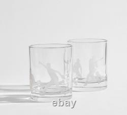 Baseball Decanter & Double Old Fashioned Glasses Set NEW FREE SHIPPING