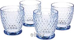 Boston Old-Fashioned Glasses Set of 4, Blue