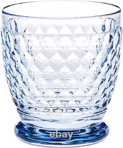 Boston Old-Fashioned Glasses Set of 4, Blue