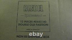 Box Of 12 Riedel Vivant Double Old Fashioned Mint New In Box