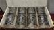 Boxed Set of 8 Libbey Artica Platinum 3.5 Double Old Fashioned Rocks Glasses