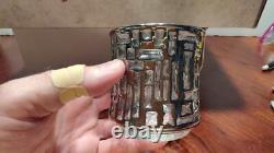 Boxed Set of 8 Libbey Artica Platinum 3.5 Double Old Fashioned Rocks Glasses