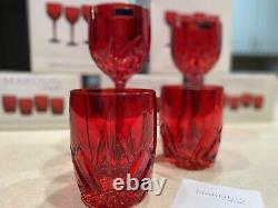 Brookside Red Double Old Fashioned Cup Set Of 4 MSRP $125 Made In Germany NIB