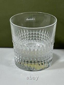 CHRISTOFLE Facettes Crystal Double Old Fashioned Glass 3-3/4 in 079 09 020